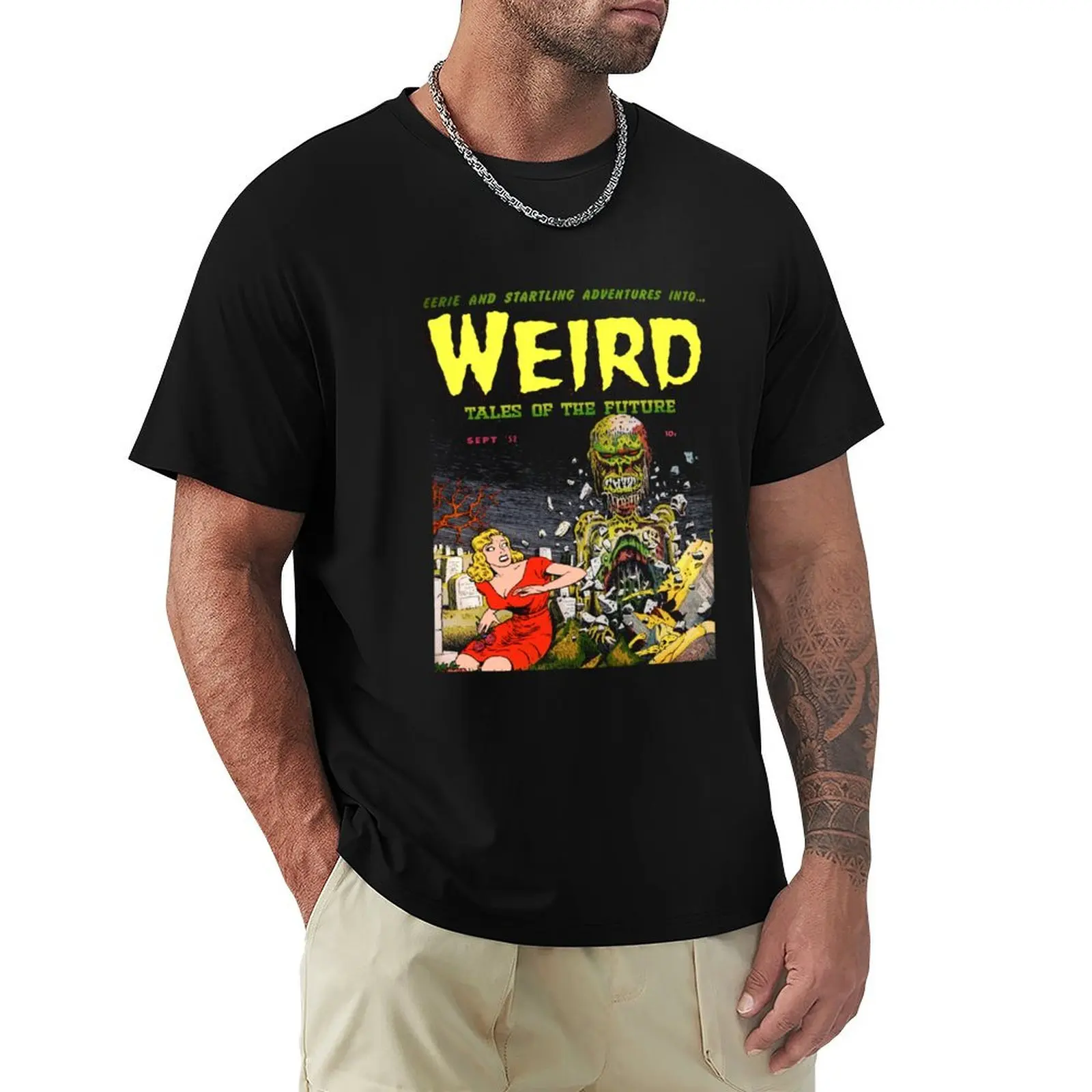 

Weird tales of The Future by Basil Wolverton for Dark T-Shirt blacks oversized t shirt cheap stuff t shirts for men graphic