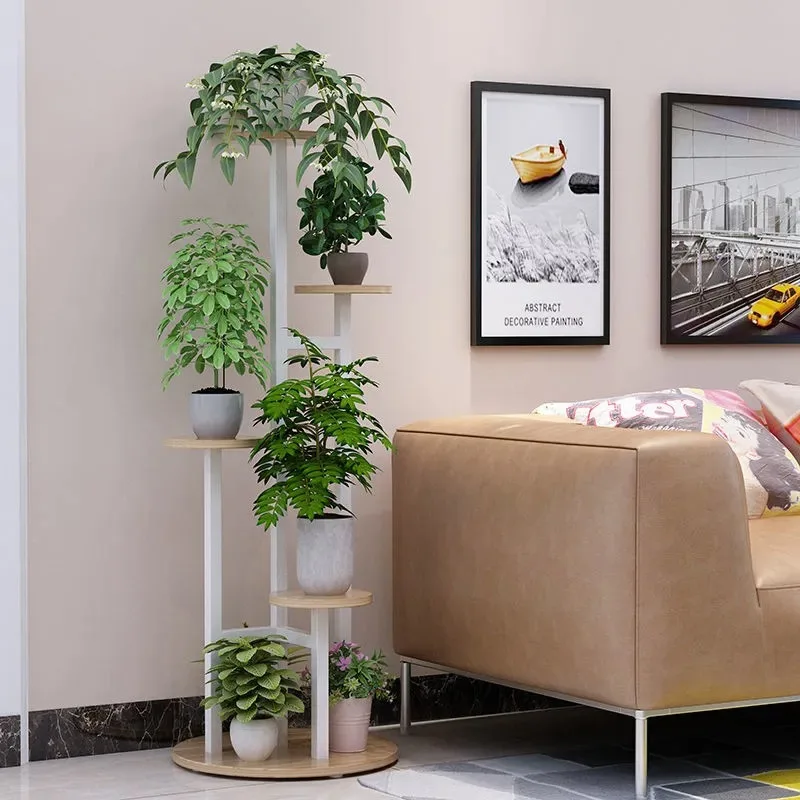 Multi-Layer Iron Plant Stand – Space-Saving Floor Rack for Pothos in Living Room, Bedroom & Balcony