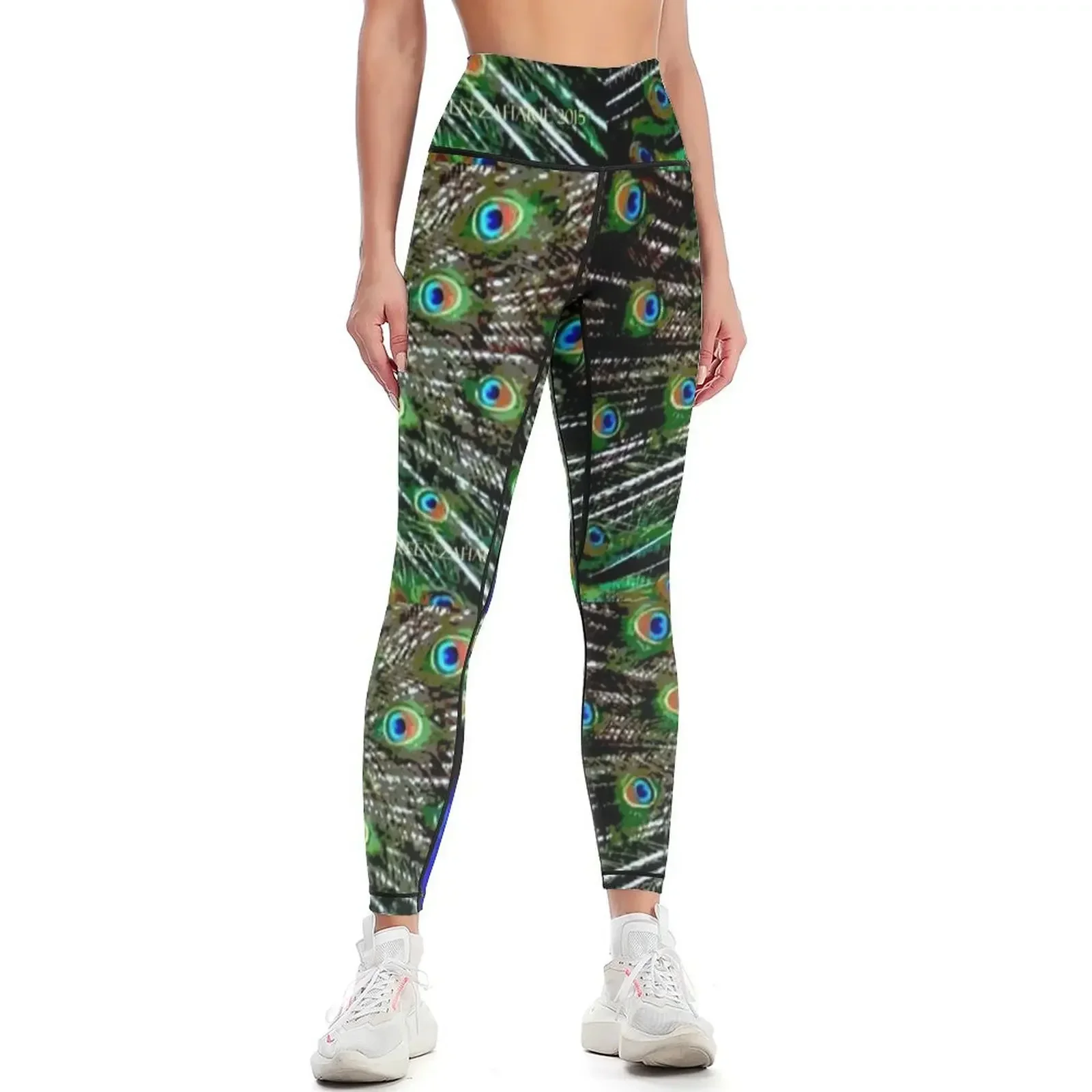 

peacock 2 Leggings push up fitness gym's sportswear sports for sports tennis for Womens Leggings