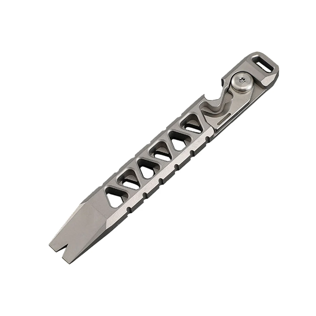 

Titanium Alloy Pocket Tool Pry Bar Bottle Opener Pocket Pry Bar Nail Puller Tacticals Outdoor Camping Tool Car Gifts