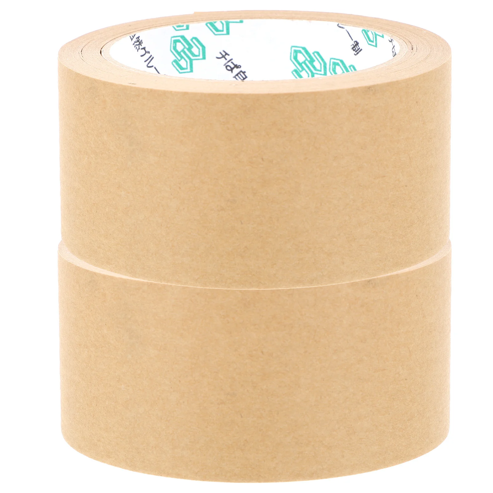 

2pcs Brown Paper Packing Writable Craft Paper For Gift Box Sealing Packaging Multi-Function Flatback Tape Household Carton Tape