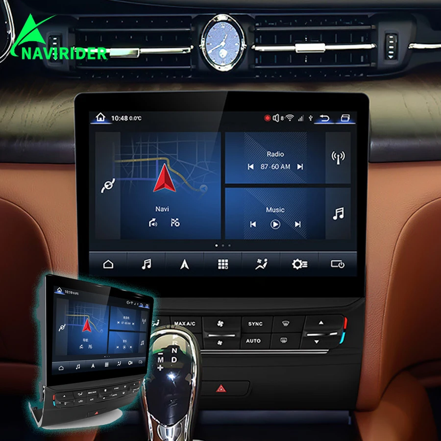 

10,26 автомобильный Android радио GPS Навигация стерео Blu-Ray экран для Maserati Quattroporte 2013-2016 CarPlay мультимедийный видеоплеер