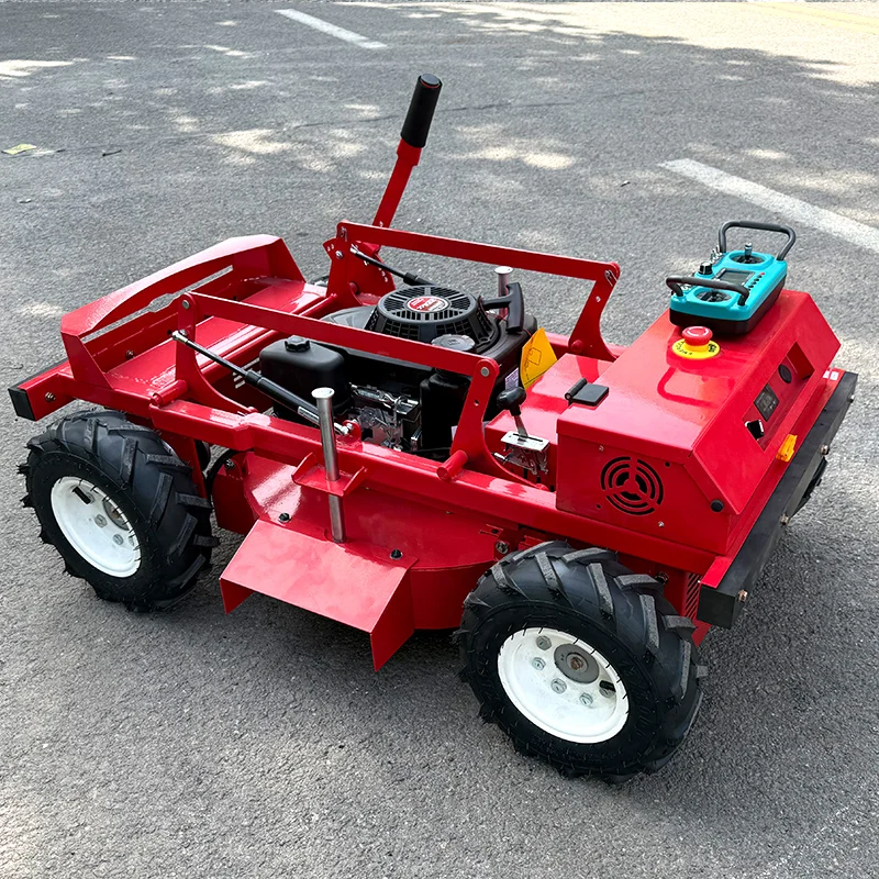Customized Multi-task Bulldozer Mower Remote Control Crawler Mower Electric Start Garden Embankment Zero Turn Lawn Mower