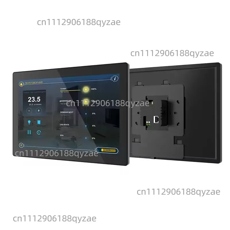 10 inch Smart Home Wall Panel Android Touch Screen, PoE RS485 Flush Mount Control Panel for Home Automation