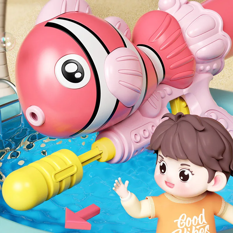 어린이 물총 여름 장난감 수상 스포츠 물고기 어린이 해변 게임 물 야외 장난감 어린이 생일 선물