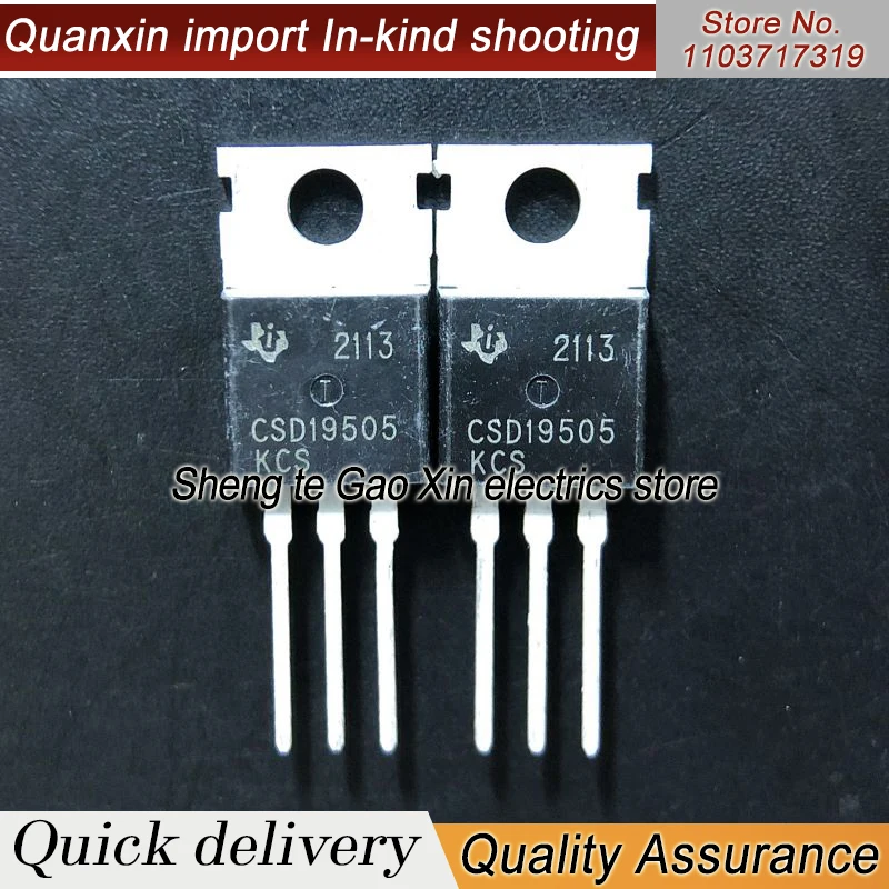 5PCS-10PCS CSD19505KCS  TO-220 80V 150A   ORIGINAL ON STOCK