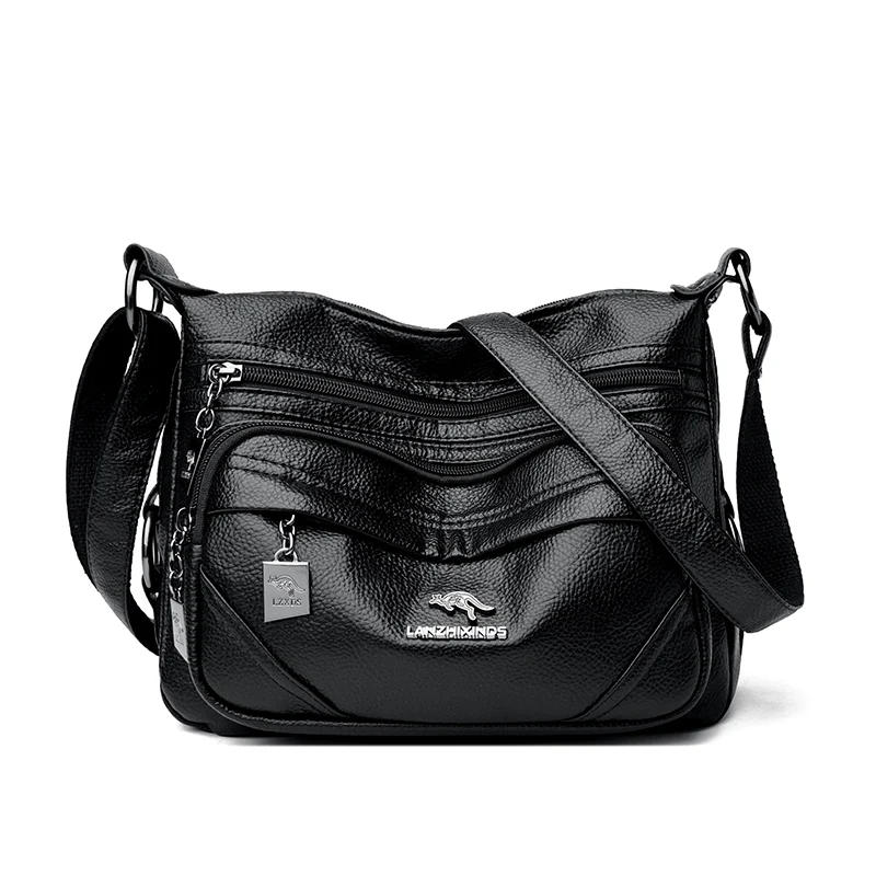 Genuine Brand Ladies Handbag High Quality Soft Leather Messenger Bag Luxury Designer Crossbody Shoulder Bag For Women Sac A Main