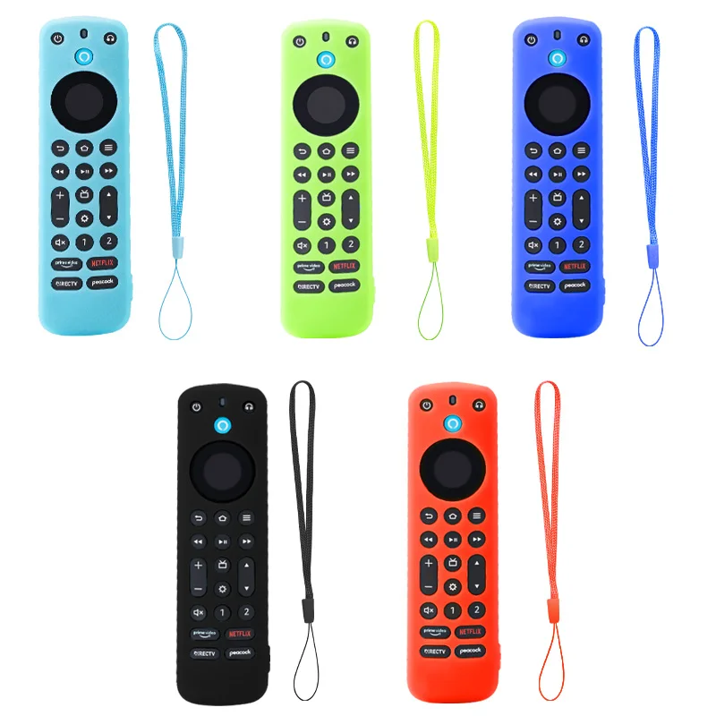 Silicone Protective Cover Case For Alexa Voice Remote Pro TV Remote Control Anti-scratch Shockproof Anti-drop