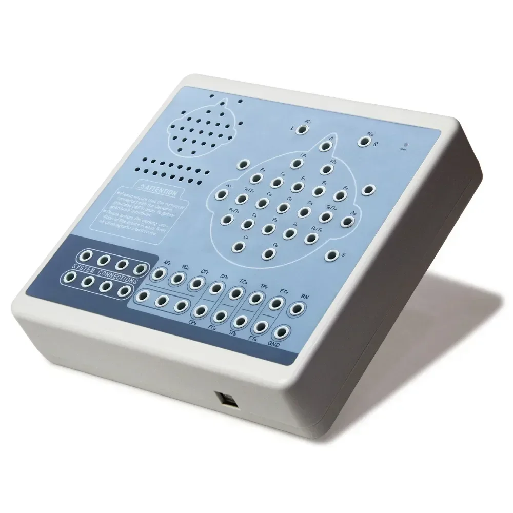 KT88-3200 Digital EEG Machine 32 Channel Brain electric Activity Mapping System Breath+PC software+2 bracket