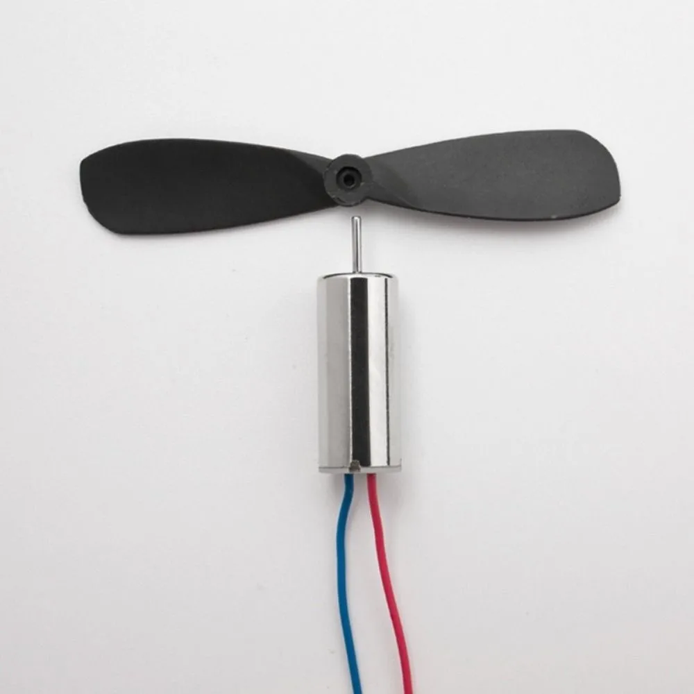 2pcs/set DC3.7-4.2V Coreless DC Motor With Propeller Direct Current Micro DIY Helicopter Parts 716 7*16MM