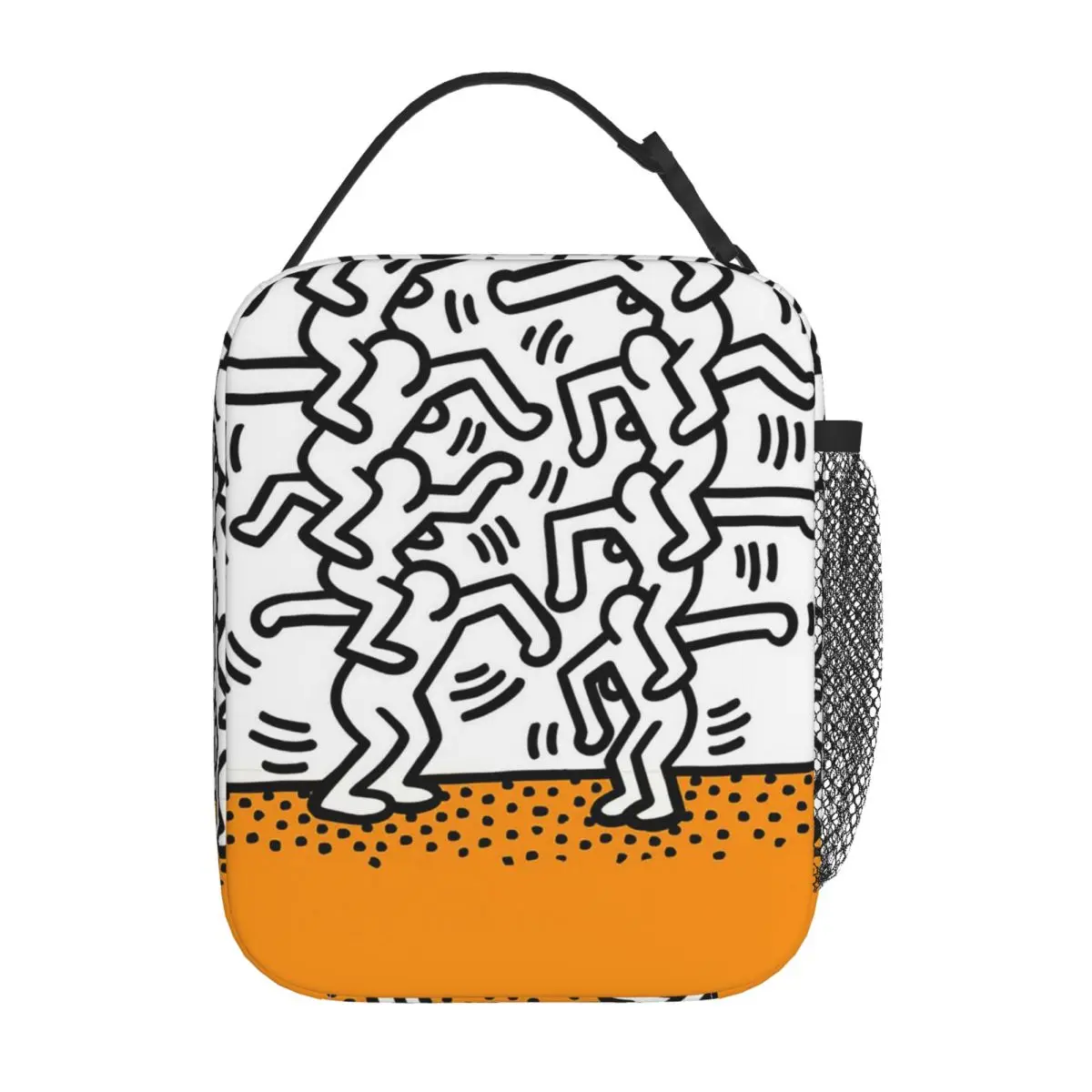 Keith Haring O Insulated Lunch Bag for Women Children Portable Food Boxes Thermal Lunch Box Tote