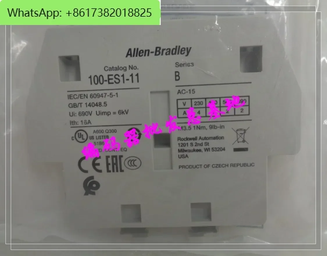

Original imported 100-ES1-11 American AB internal installation auxiliary contact ES2-ES3-ES4