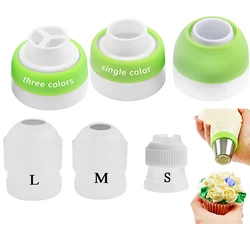 6Pcs Six Sizes Icing Piping Nozzles Tips Cake Decorating Converter Coupler Pastry Tool Home Tips