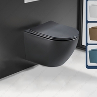 Wall-mounted Smart Toilet Ceramic Slow-drop Cover Toilets Intelligent Saving Space Toilet Bowl Home Hotel P-trap Hanging Toilets