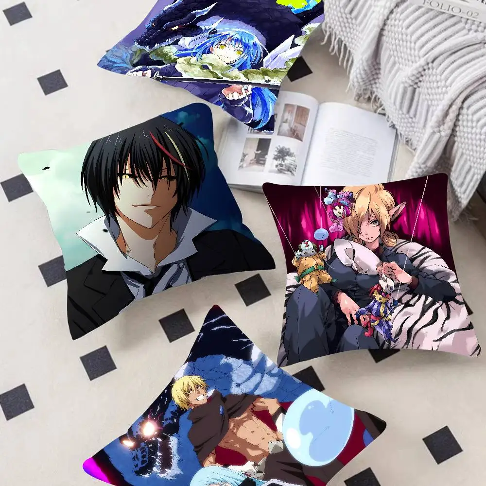 That Time I Got Reincarnated As A Slime Cushion Office Cushion Pillowcase Car Cushion Cover45X45CM Lumbar Pillowcase Sofa