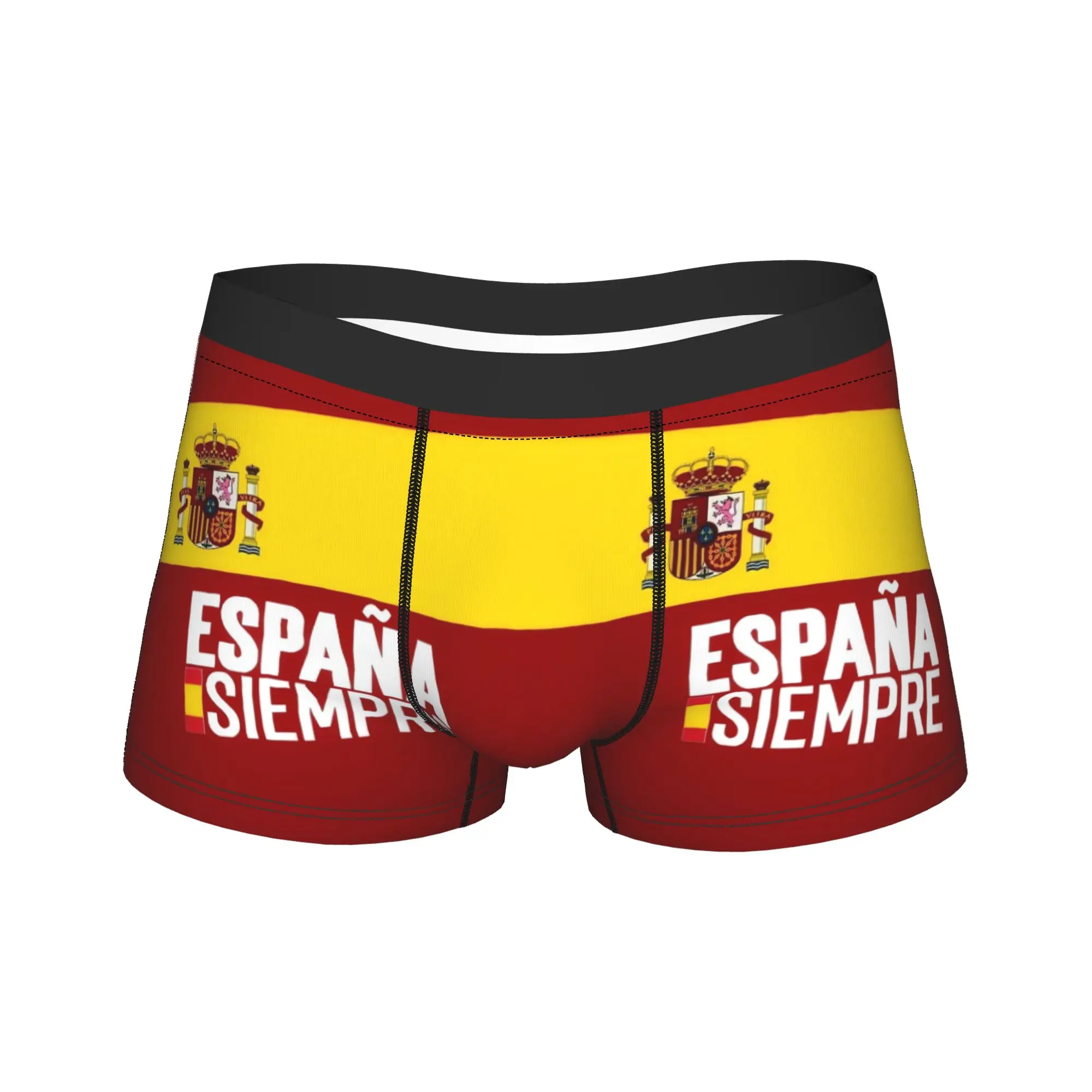 Spain Vox Flag Underwear  Males Panties Custom Comfortable Boxershorts Hot Sale Boxer Brief Plus Size