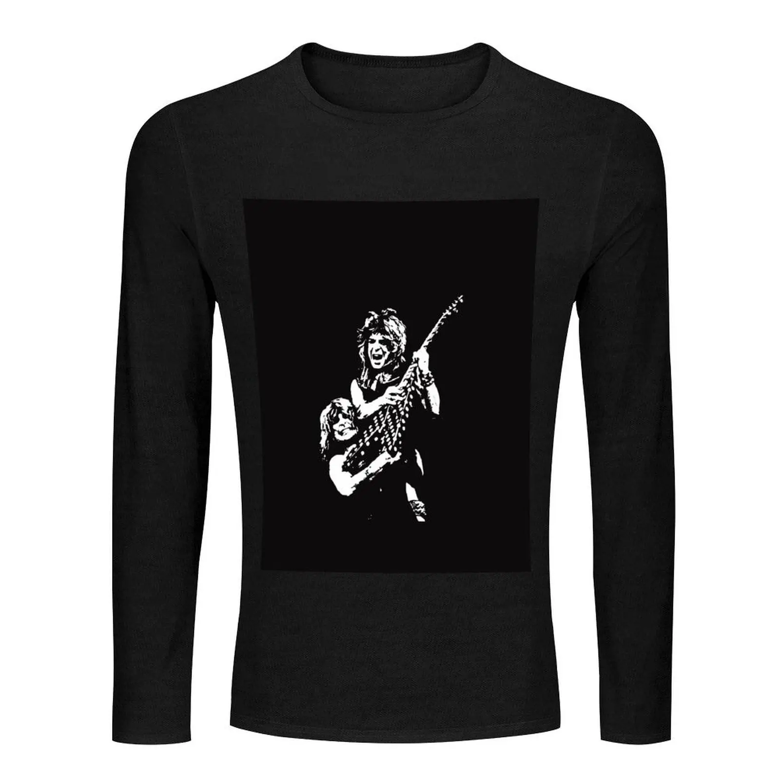 Randy Rhoads Tribute Long T-Shirt sweat shirts custom t shirts oversized t shirt mens graphic t-shirts hip hop