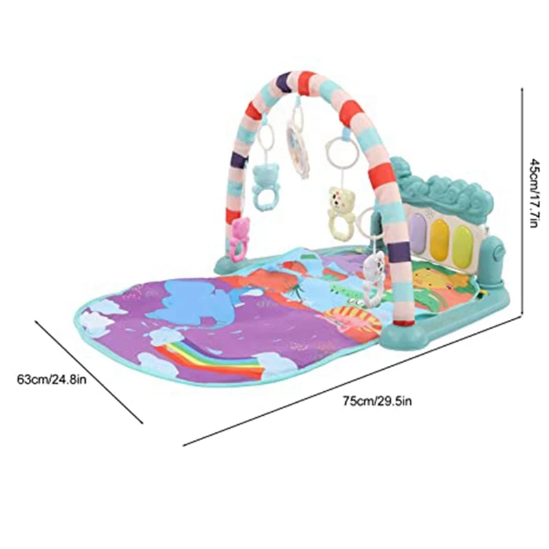 Tappetino Fitness per pianoforte da gioco per bambini tappetino da gioco per pianoforte rimovibile e da gioco per bambini