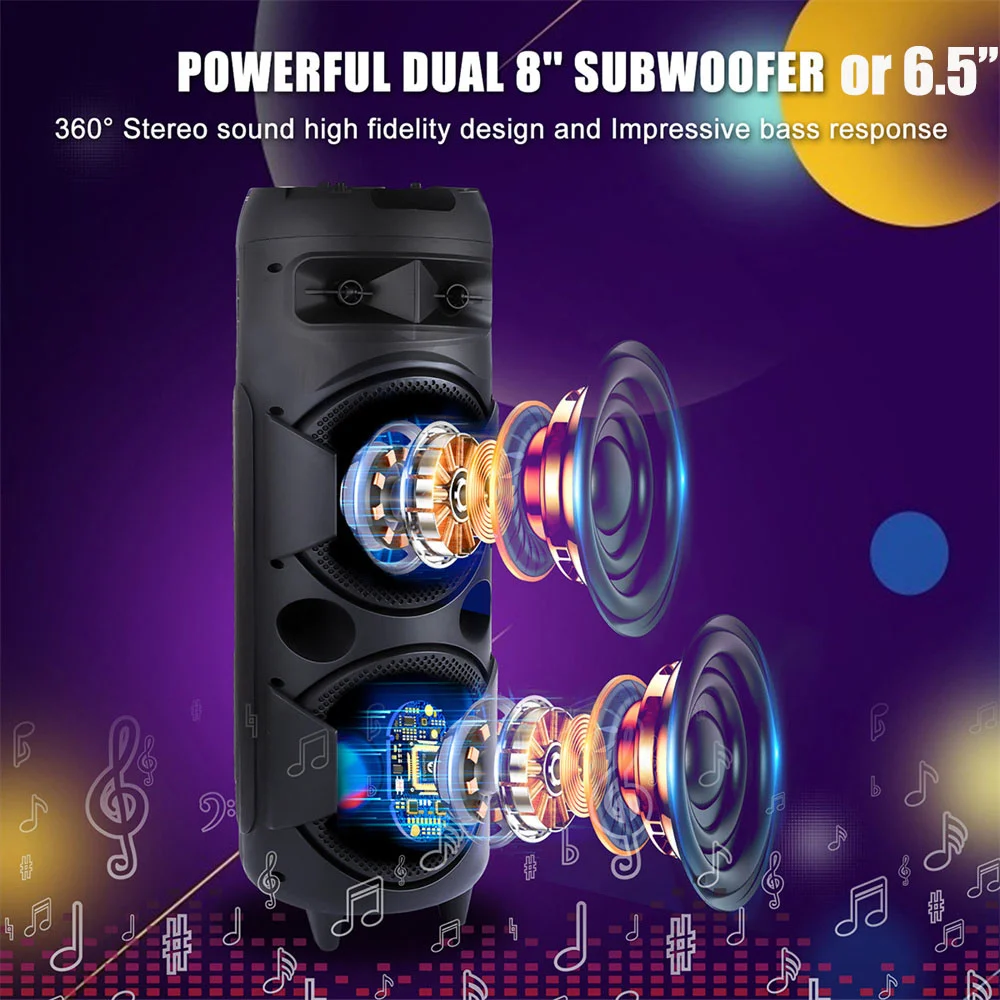 6000W Portable Bluetooth Speaker 2