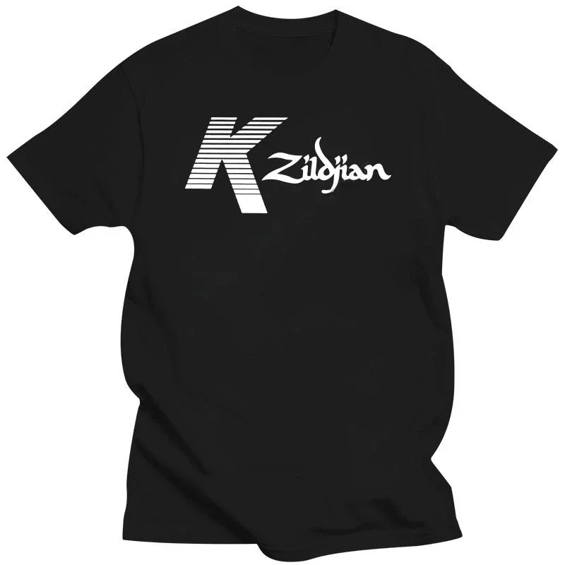 Zildjian K Percussion Drums Cymbal Logo - Black custom t-shirt tee male top tees Adult tee tops teenager cotton tee-shirt