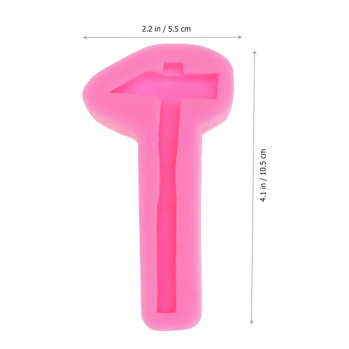 

Silicone DIY Hammer Shape Chocolate Mold Fondant Mold Non Stick Baking Tool for Cake Candy Biscuit Decoration Baking Tool