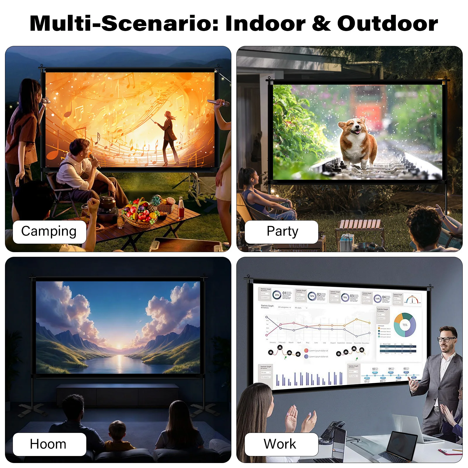 Thumbnail 2 - #26 Latest Projection Screen Stands Offers