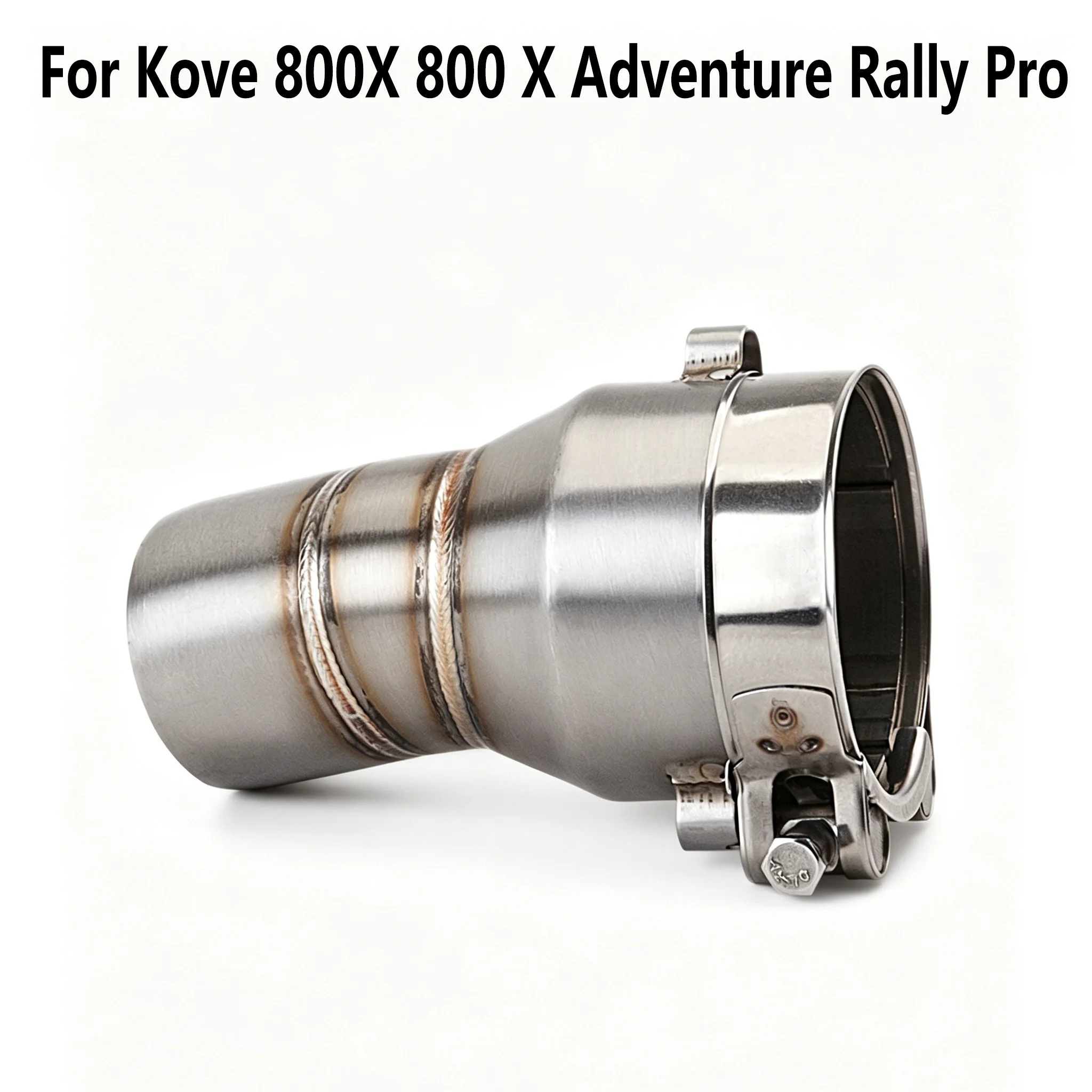 Motorrad Auspuff Link Rohr Escape Moto 51 MM Edelstahl Mittleren Link Rohr Für Abenteuer Rally Pro Kove 800X800 X