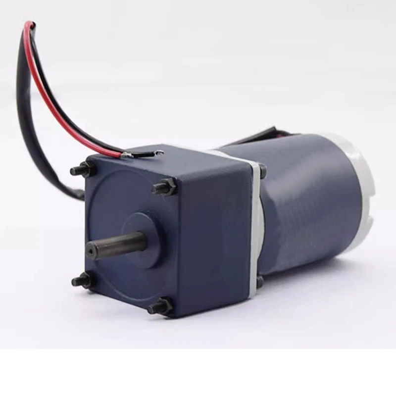 

1Pcs DC12V 24V 10rpm-600rpm 30W Large Power Gearbox Speed Reduction Gear Motor Motor CW/CCW 60x130mm