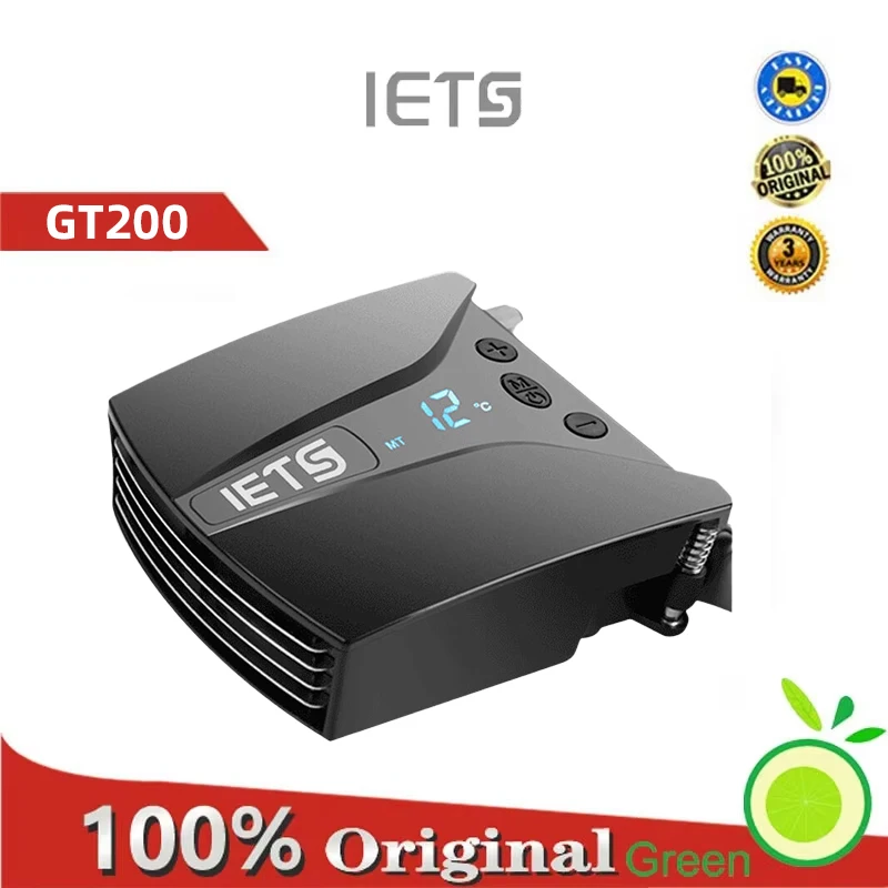 IETS notebook cooler adjustable temperate display suspended support USB silent fan computer cooling tool