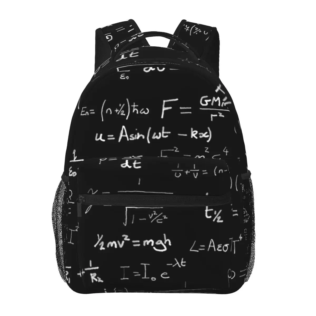 

Physics - Handwritten Backpacks Boys Girls Bookbag Students School Bags Cartoon Travel Rucksack Shoulder Bag Large Capacity