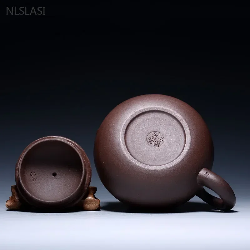 300ml Tradition Yixing Purple Clay Teapot Classic Zhu Mud Xishi Tea Pot Ball Hole Filter Beauty Tea Kettle Chinese Zisha Teaware