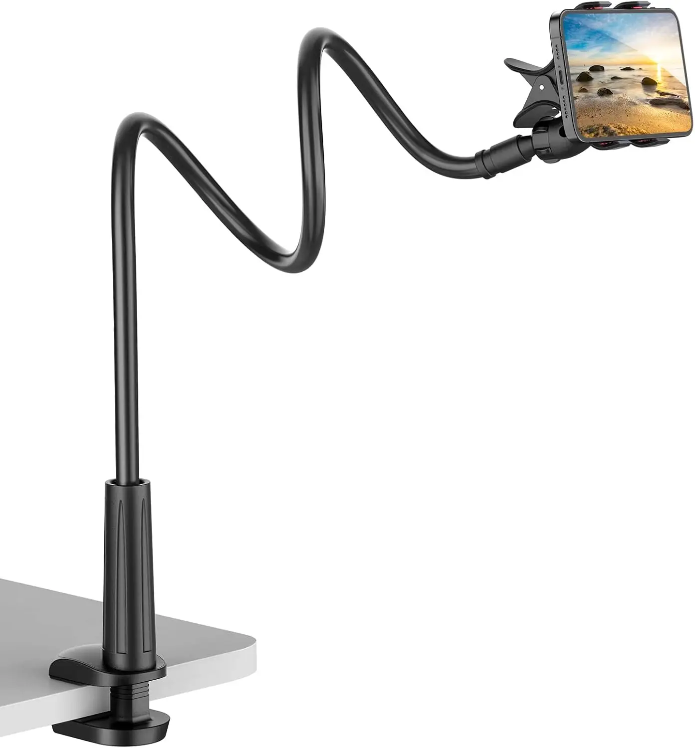 Suporte Universal Flexível para Telefone com Braço Articulado 360 °   Rotação, Compatível com Dispositivos de 3.5-6.7 Polegadas