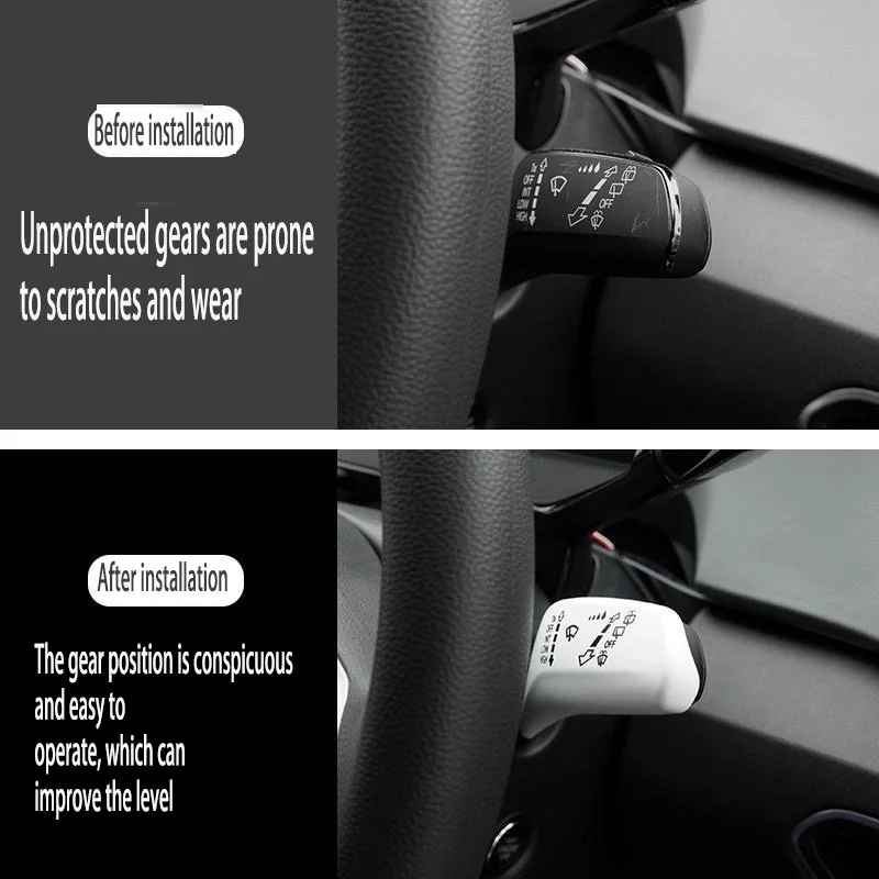 ل 2X ممسحة السيارة التبديل عجلة القيادة العلوي التبديل غطاء التحكم اكسسوارات لشركة فولكس فاجن فولكس فاجن ID.3/4/6 كروز #3