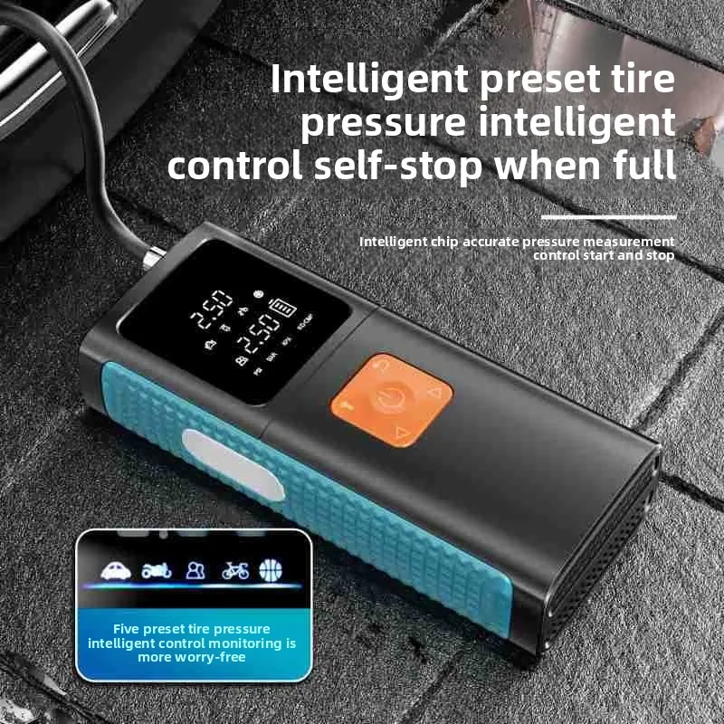 

Car start power supply air pump, integrated electric treasure multi-functional portable battery, ignition starter