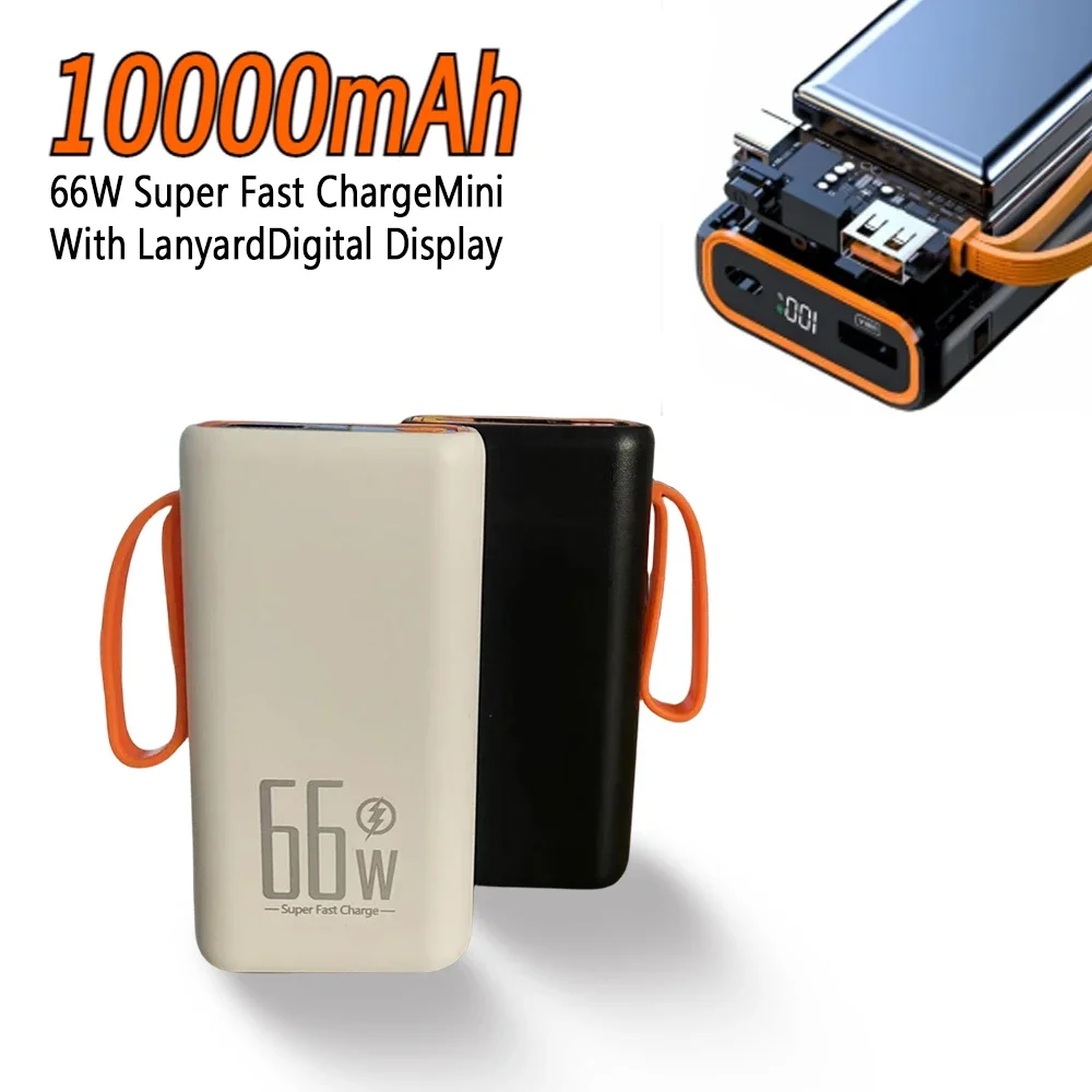 10000mAh 66W Power Bank 10000mAh 66W Super Fast Charging Battey for Huawei Mate40 P50 iPhone 14 13 Xiaomi Portable Powerbank