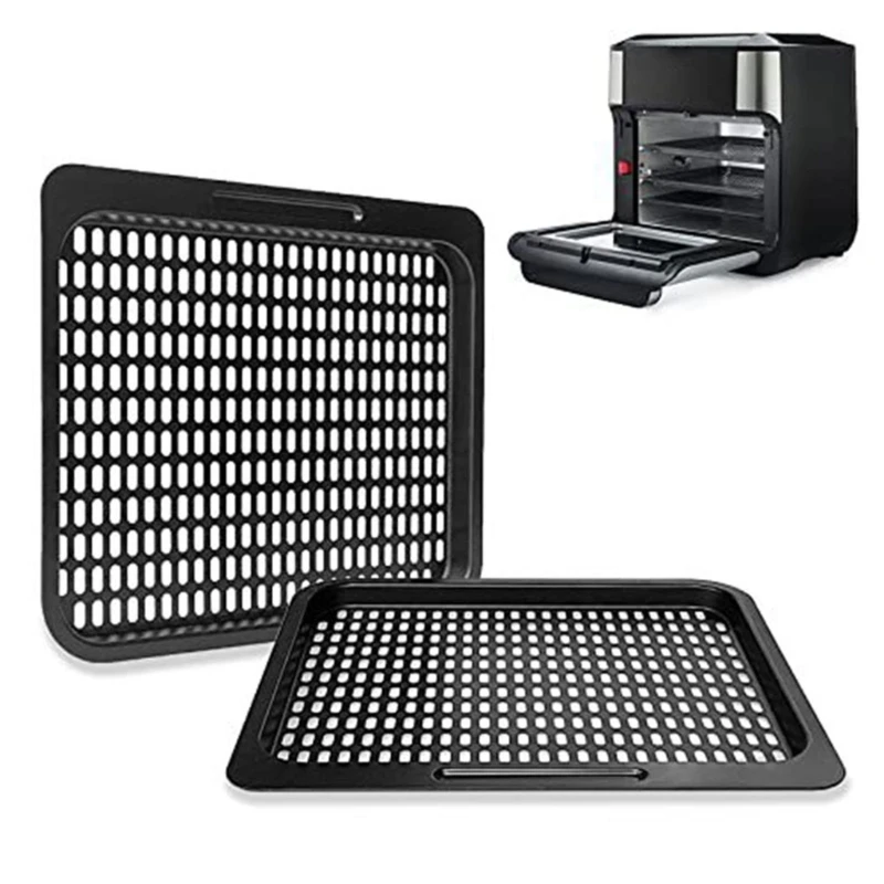 Oven Baking Cooking Tray Basket Mat Dish Grill Mesh CarbonSteel Cookie Sheet Pan Dropship