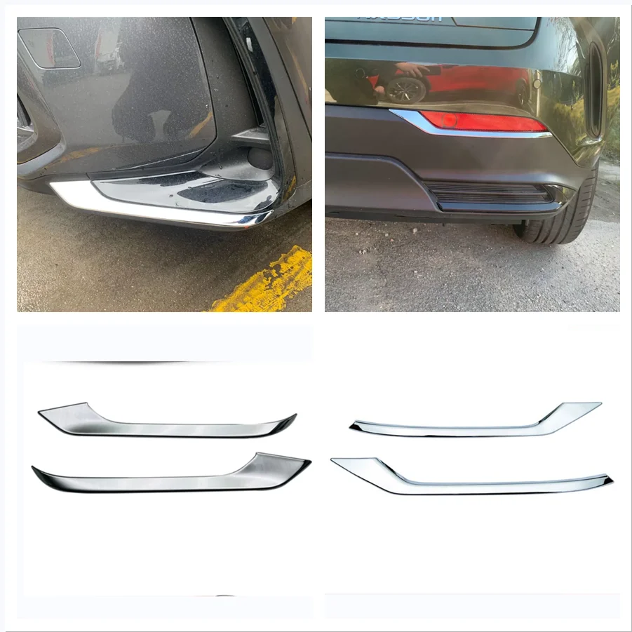 

Для Lexus NX 260 350h 2022 2023 аксессуары хромированная передняя противотуманная фара для бровей, бампер, крышка, накладки для век, Стайлинг автомобиля