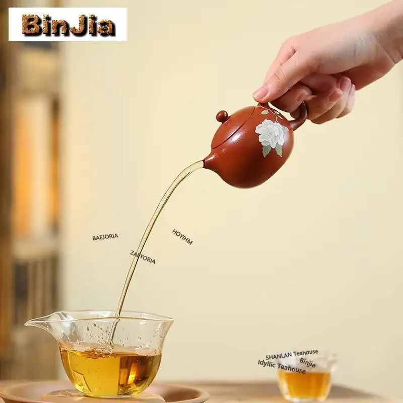 110ml Retro Yixing Purple Clay Teapots Artists Handmade Xishi Pot Raw Ore Zhu Mud Tea Maker Kettle Zisha Tea Set For Tea