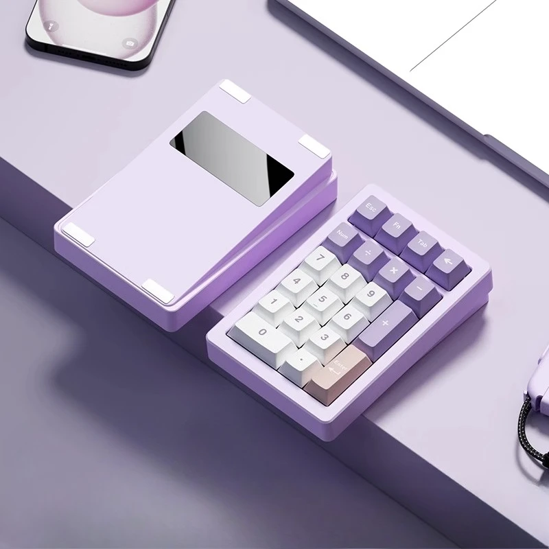 

PANDA20 V2 Mini Numeric Keypad Kits Durable Aluminum 3-mode Wireless Gasket Hot-Swap RGB Custom Game Mechanical Keyboard Gifts