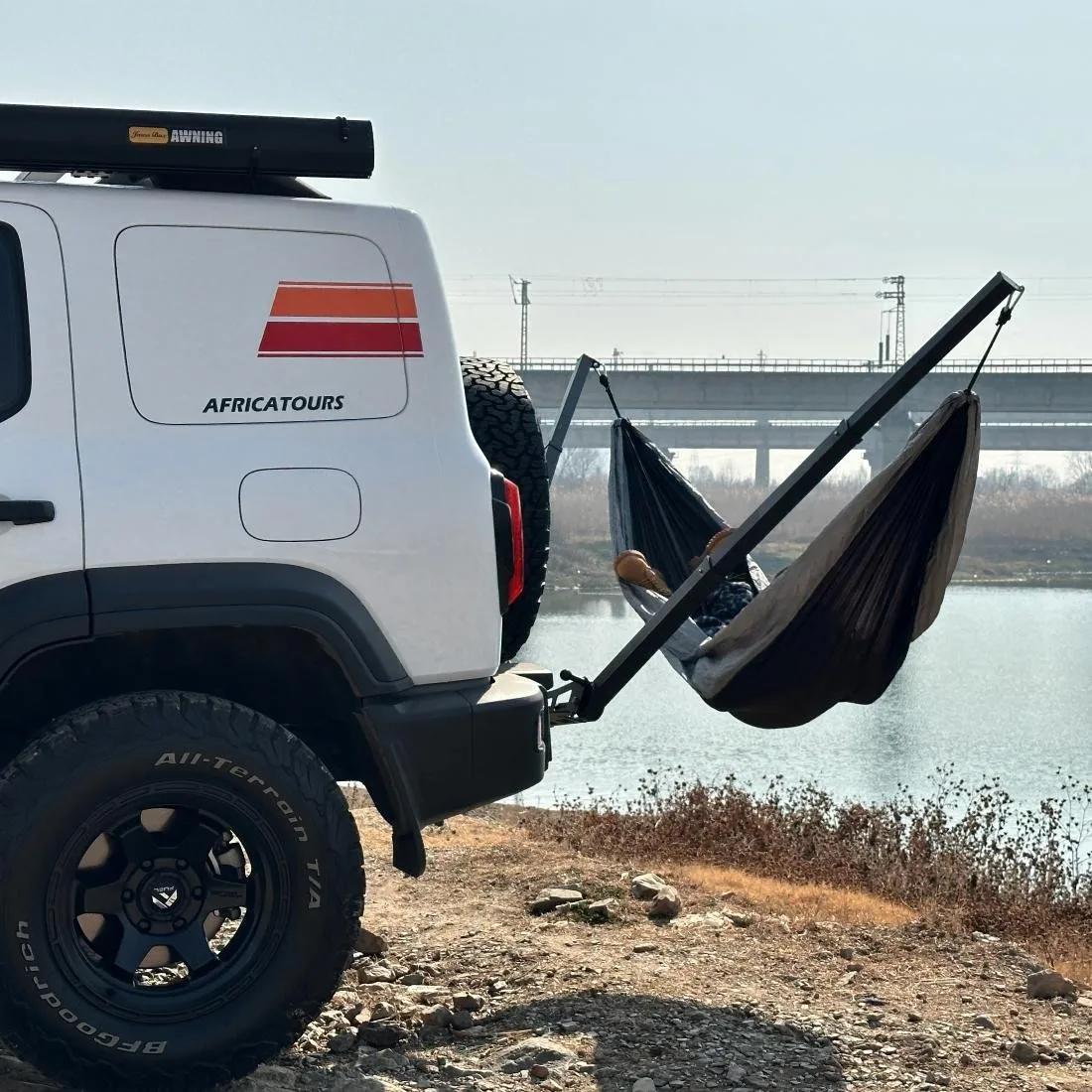 

Jason Camping Car Mounted Hammock Bracket Square Mouth Trailer Hook