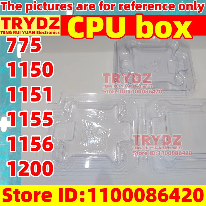 20-1pcs New For 775 1150 1151 1155 1156 1200 pin CPU protection plastic box repair commonly used shipping box