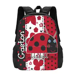 Gaston The Ladybird Hot Sale Schoolbag Backpack Fashion Bags Ben And Hollys Ben Elf Princess Holly Gaston The Ladybird Wise Old