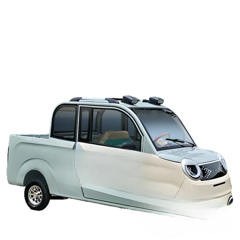 Electric four-wheeler pickup truck passenger and cargo dual-purpose old man Le home pick-up and drop-off children battery car