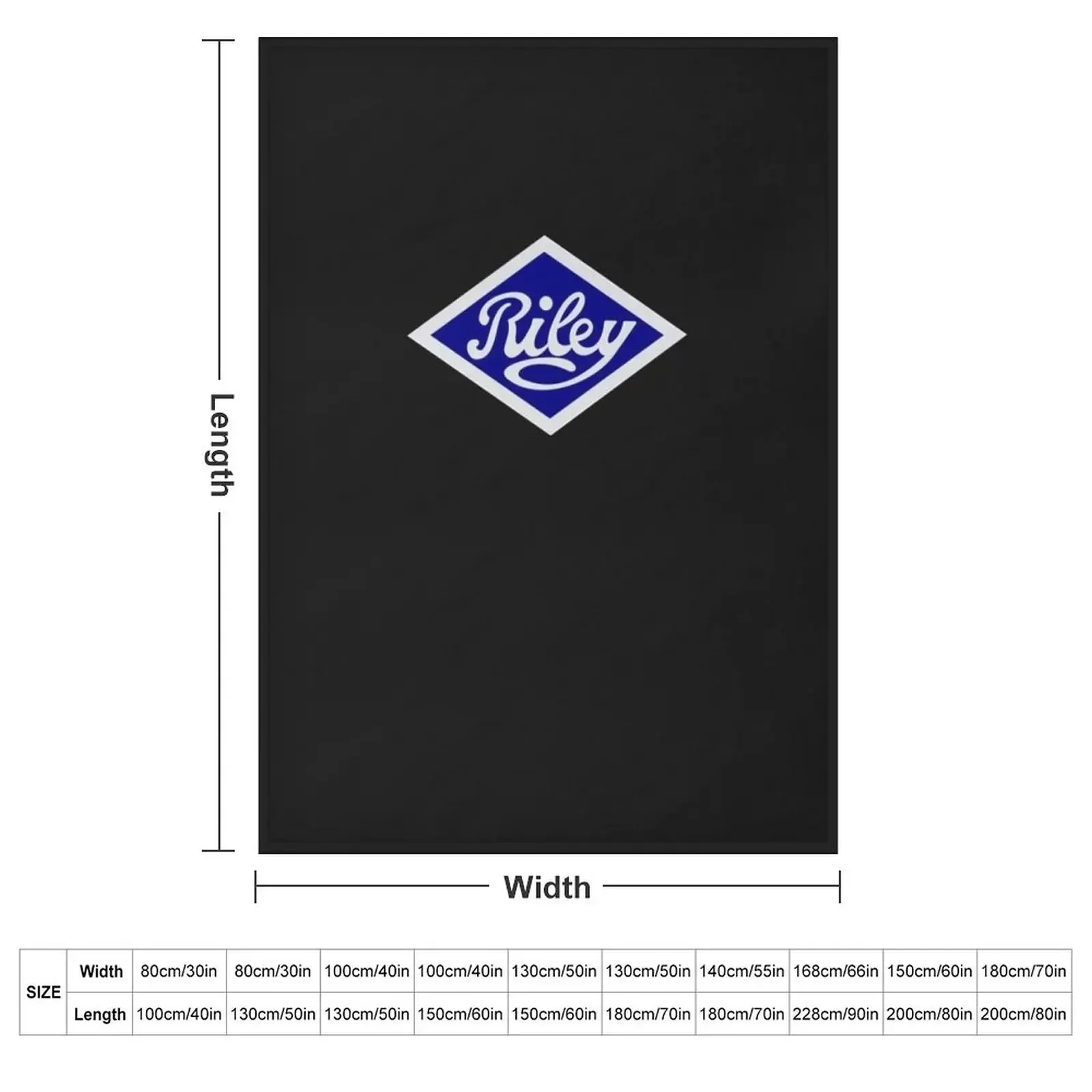 Classic Car Logos - Riley Classic T-Shirt Throw Blanket couch cozy soft plush fuzzy picnic outdoor blanket