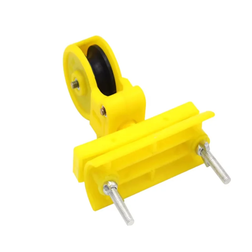 CRANE ACCESSORIES All-Plastic Wire Rope Hoist Pulley Flat/Round Cable Wire With Bearing