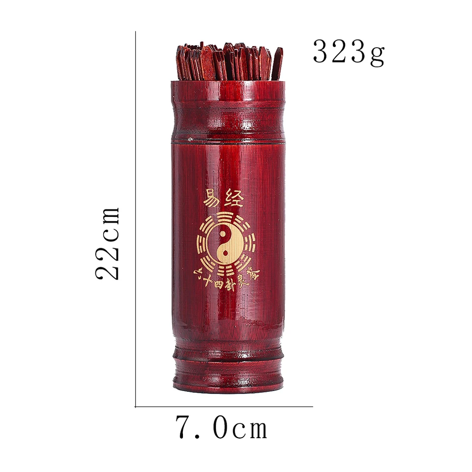 iplusmile Bâtons de Divination Chinois Bambou avec Seau et