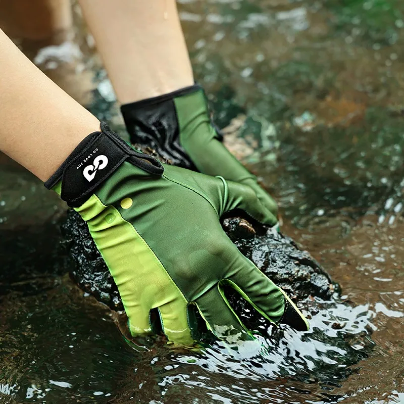 

Diving Gloves With Silicone Grip Surfing Water Sports Gloves Non Slip Snorkeling Gloves Microfiber Swimming Training Gloves