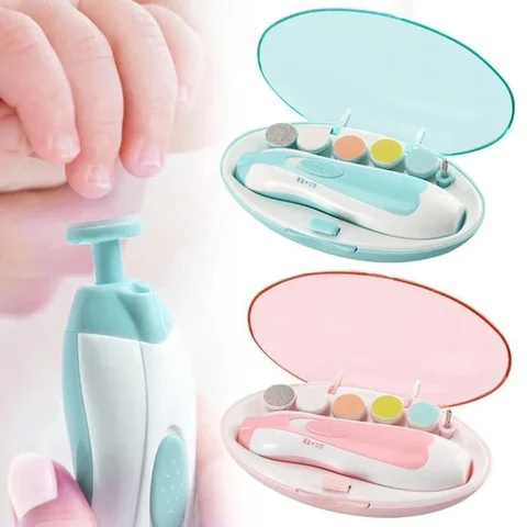아기 전기 네일 트리머, 아이 네일 폴리셔 도구, 베이비 케어, 다기능 손톱 커터 트리머, 유아 매니큐어 세트