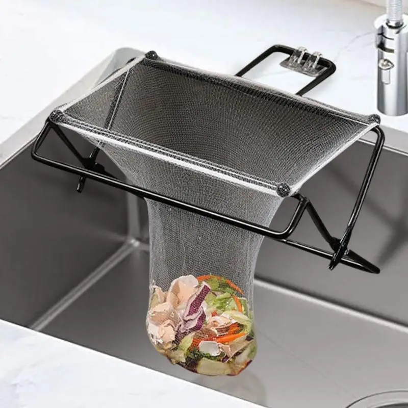 Kitchen Sink Drain Filter Kitchen Waste Drain Rack With 100 Fine Mesh Sink Drain Strainer Rack Kitchen Sink Food Catcher