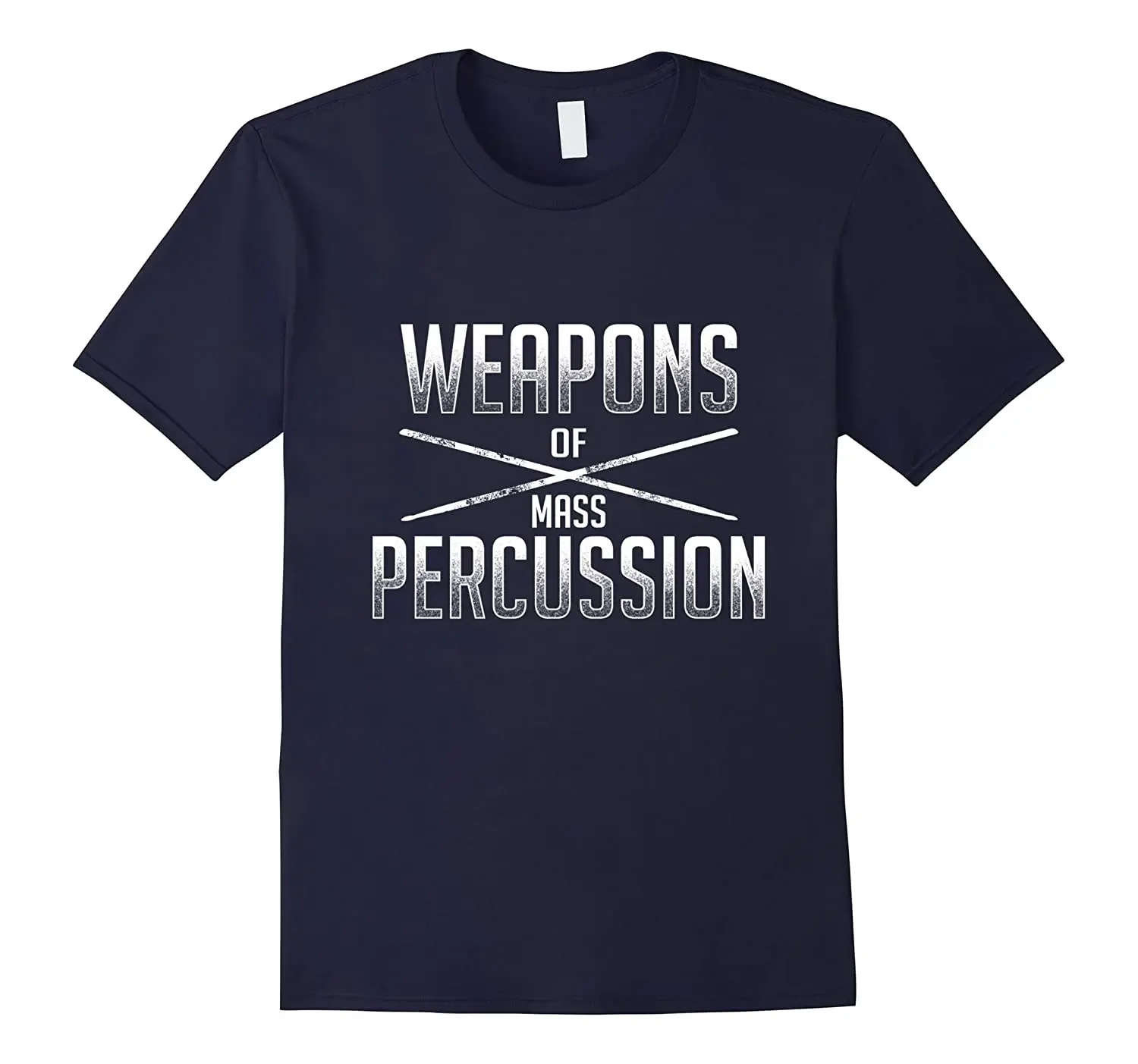 Weapons of Mass Percussion Funny Drummers T Shirt New 100% Cotton Short Sleeve O-Neck T-shirt Casual Mens Top